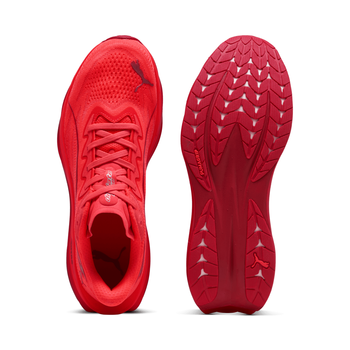 Puma Men's Deviate Pure Nitro Running Shoes - Ultra Red/Red Rhythm