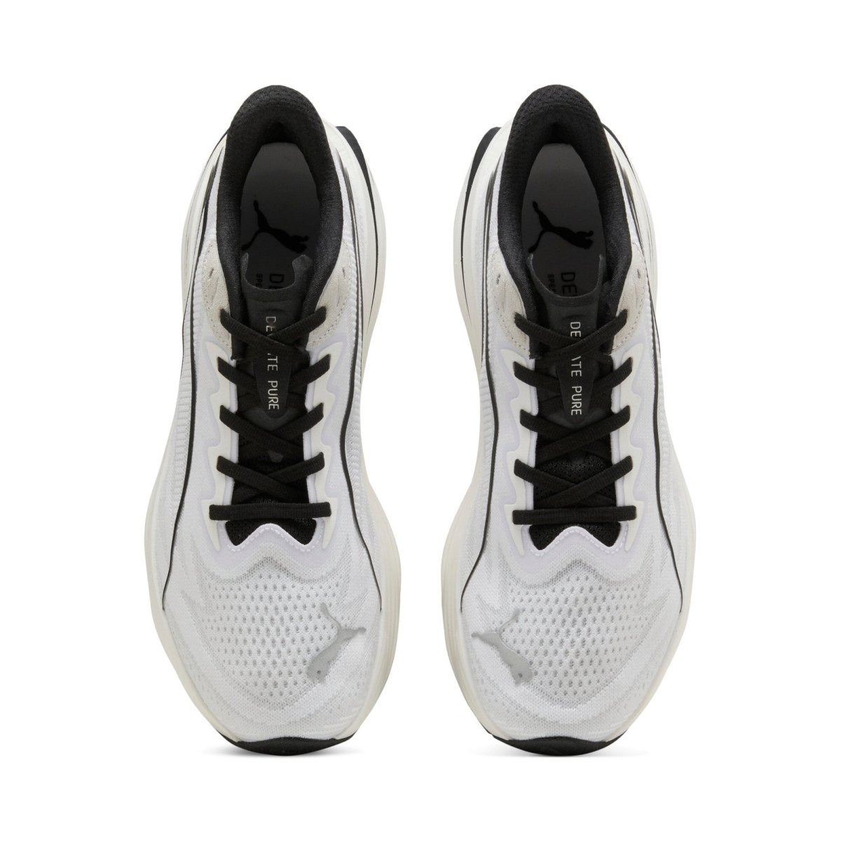 Puma Men's Deviate Pure Nitro Running Shoes - White/Black