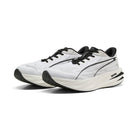 Puma Men's Deviate Pure Nitro Running Shoes - White/Black
