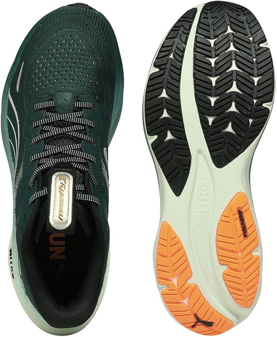 Puma Men's Magnify NITRO 3 - Green Terrain/Heat Fire