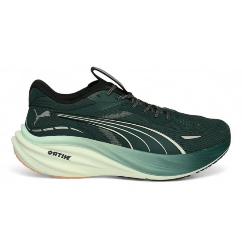 Seliga ShoesPuma Men's Magnify NITRO 3 - Green Terrain/Heat Fire