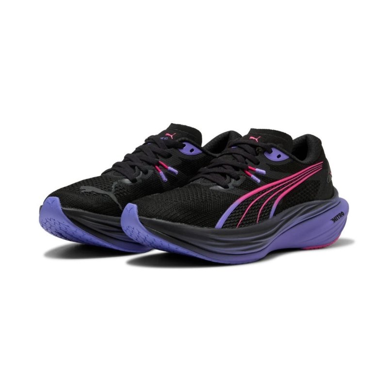 Puma Women's Deviate NITRO 3 Digitokyo - Puma Black/Fluro Pink Pes