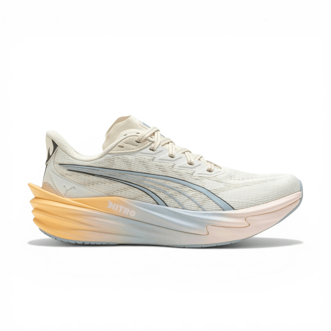 Puma Women's Deviate Nitro 4 Run Club - Warm White/Lucite/Vapor Gray