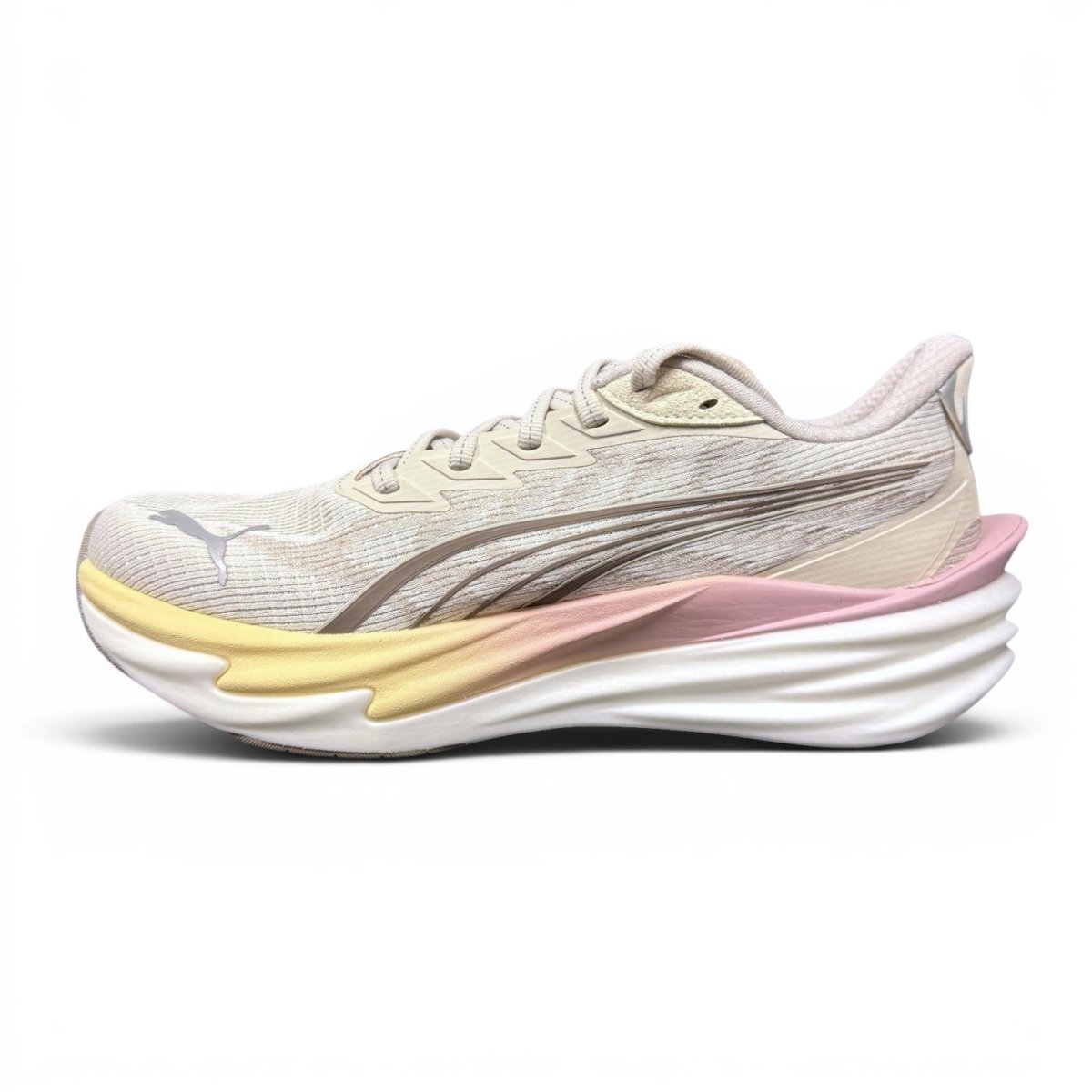 Puma Women's Deviate Nitro 4 Running Shoes - Alpine Snow/Misty Pink
