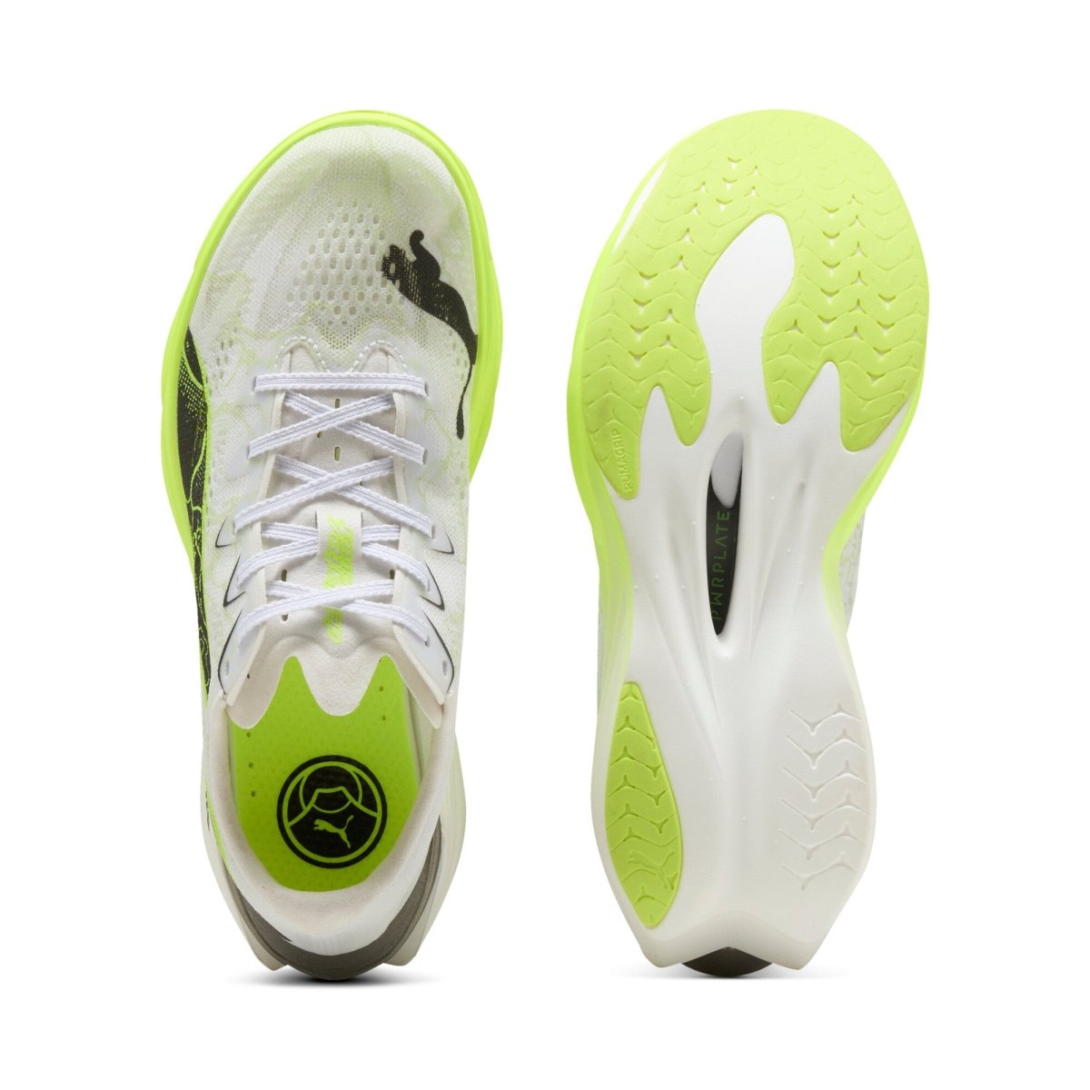 Puma Women's Deviate Nitro Elite 4 Ekiden - Puma White/Lime Squeeze