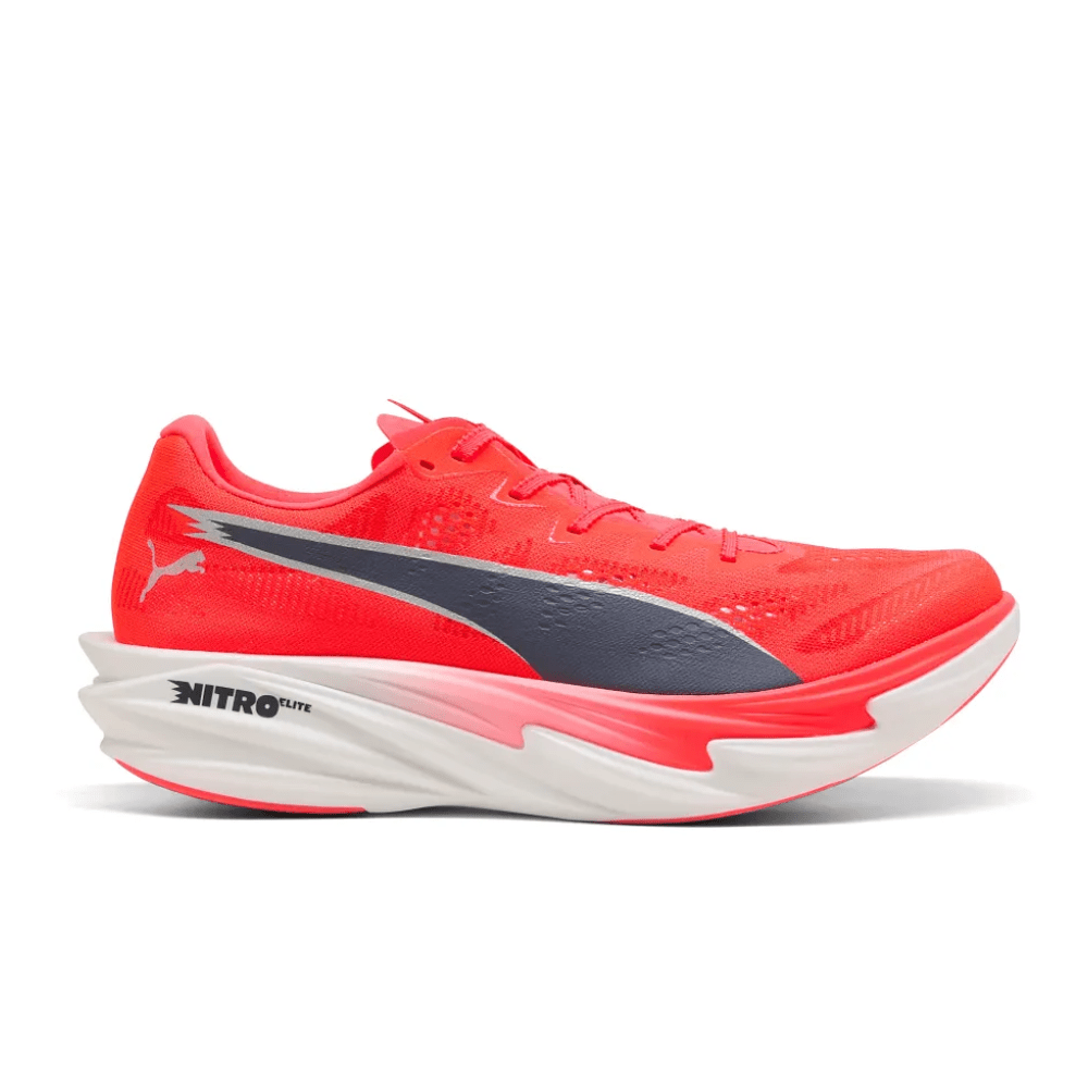 Puma Women's Deviate Nitro Elite 4 Running Shoes - Ultra Red/Inky Depths/White