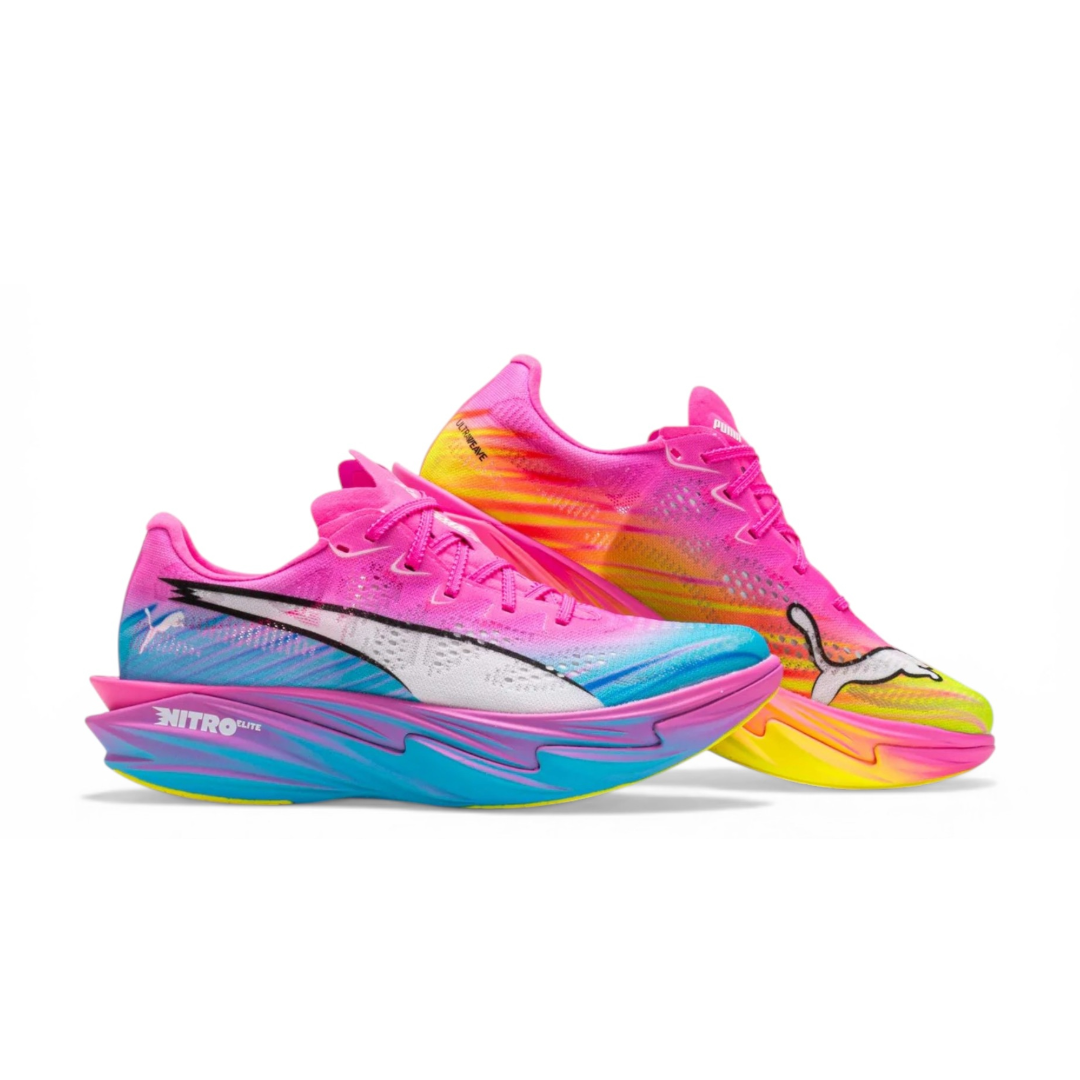 Puma Women's Deviate Nitro Elite 4 Showtime - Poisen Pink/Yellow Alert/Bright Aqua