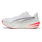 Puma Women's Deviate Pure Nitro Running Shoes - White/Ultra Red