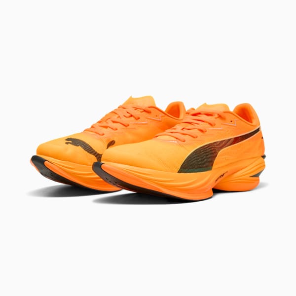 Puma Women's Fast - R Nitro Elite 3 Racing Shoes - Heat Fire/Puma Black
