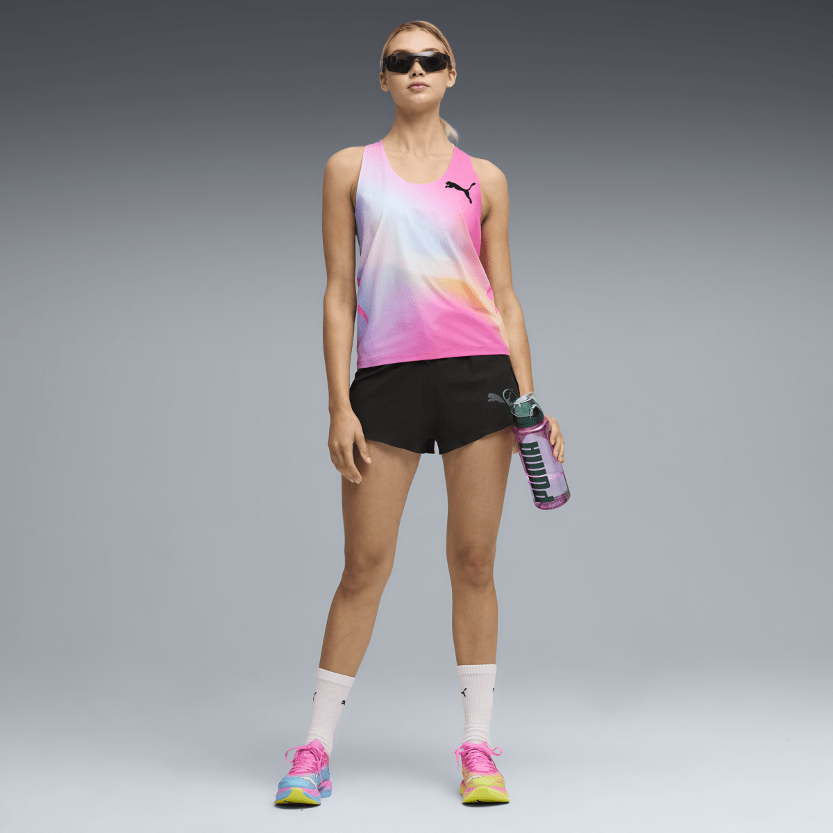 Puma Women's Lightspeed Ultraweave Running Singlet - Poison Pink