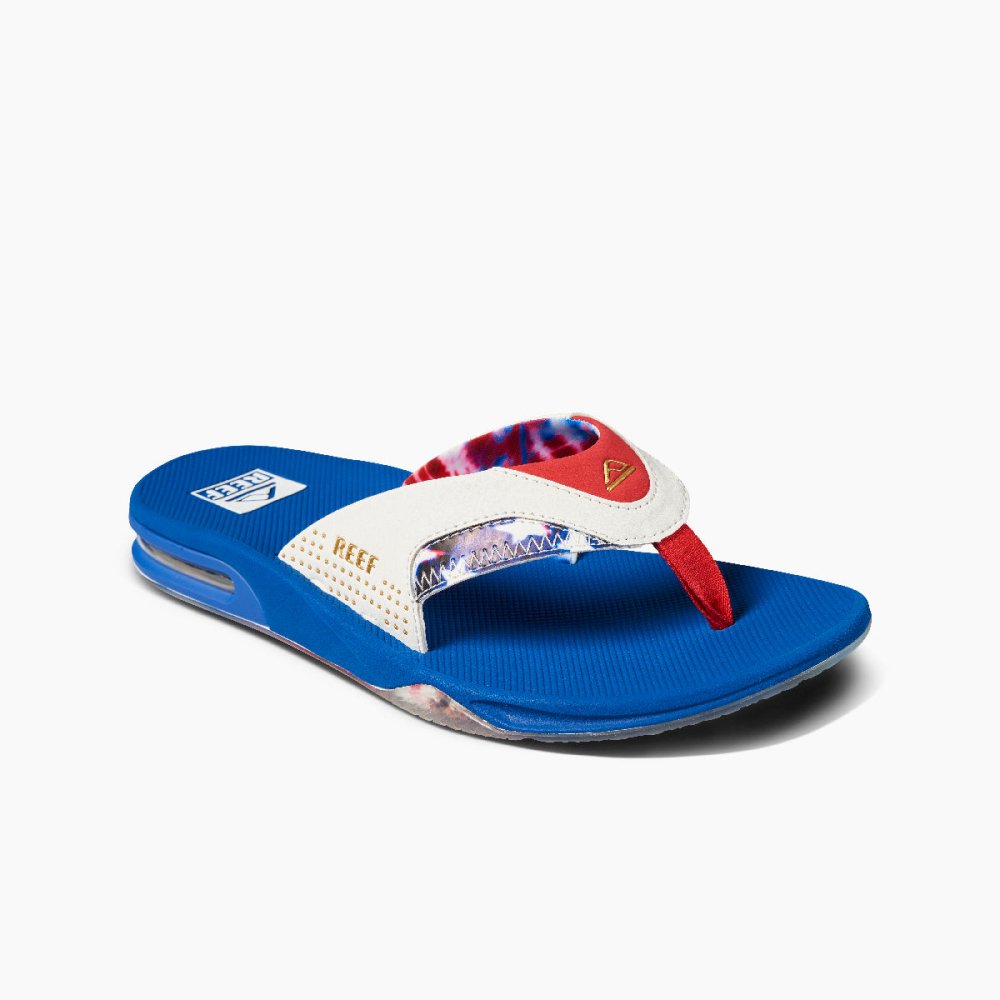 Reef Men s Fanning Red White Blue Limited Edition 4th of July Seliga Shoes