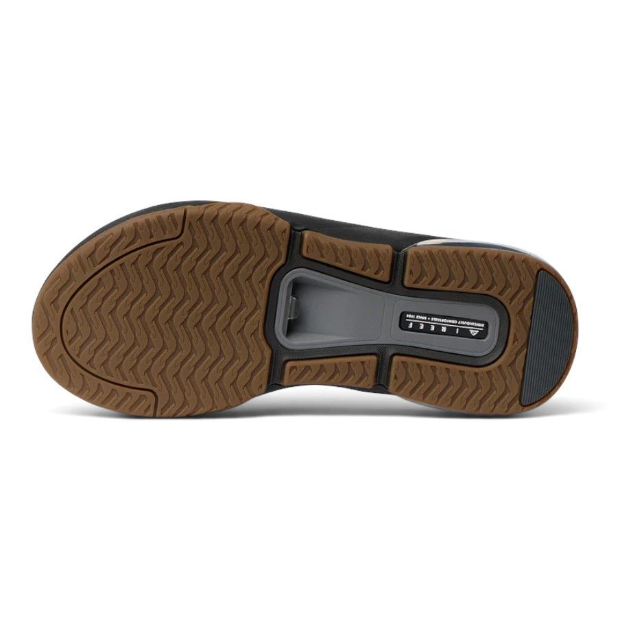 Reef Men's Fanning+ Water-Friendly Flip Flops - Black/Gum
