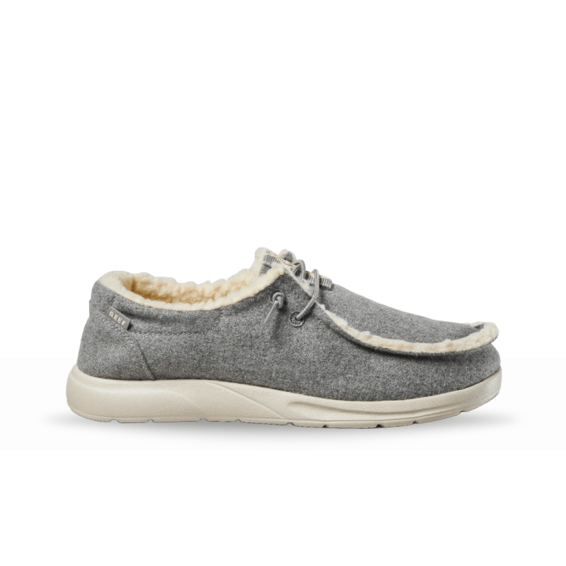 Reef Women's Cushion Coast Cozy Faux Shearling Shoe Grey