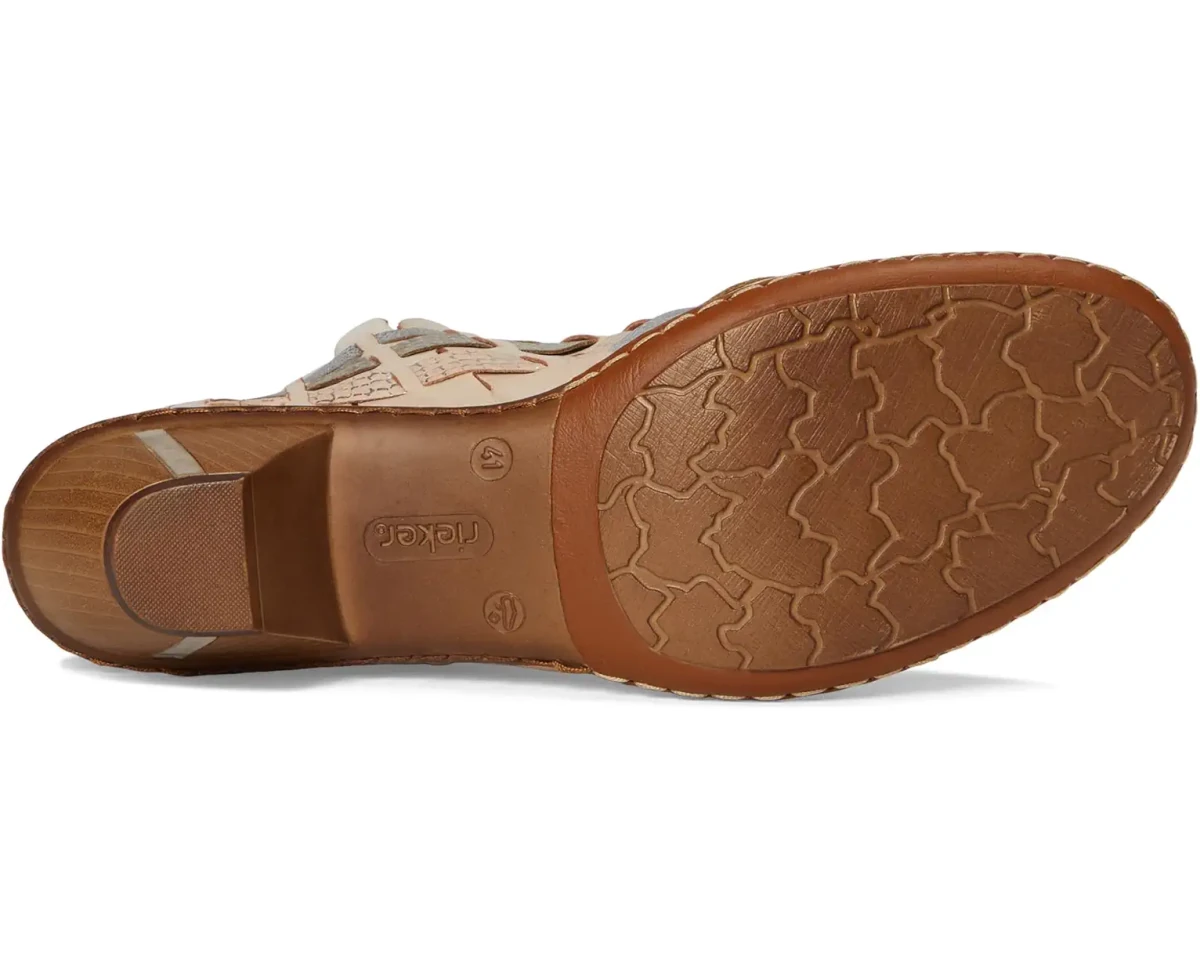 Rieker Women's Sina 46778 - 64 - Clay/Light Rose/Silver