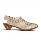 Rieker Women's Sina 46778 - 64 - Clay/Light Rose/Silver