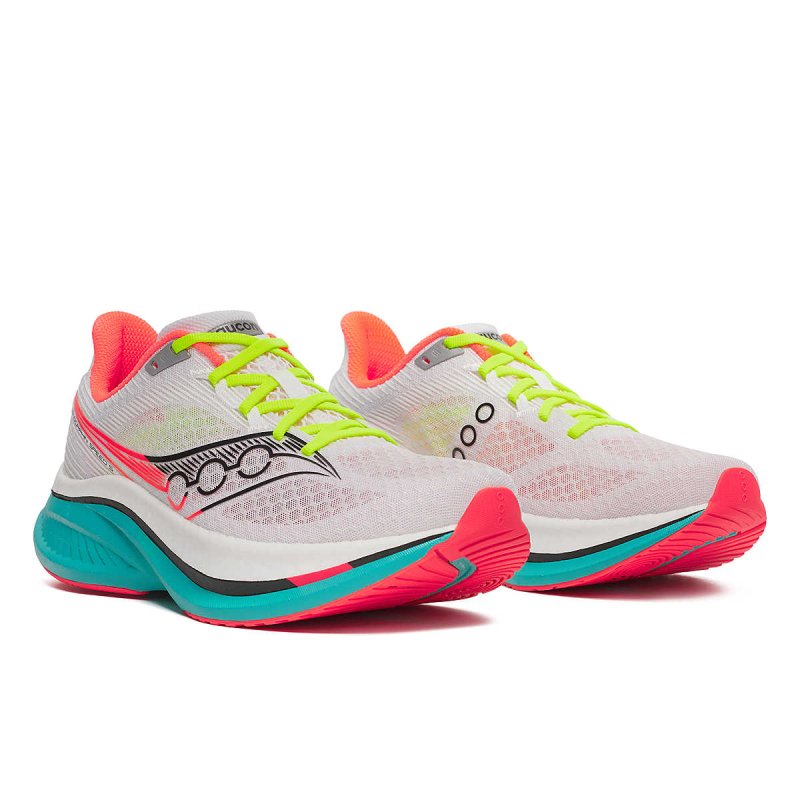 Saucony Men's Endorphin Speed 5 Running Shoes - White/Mutant