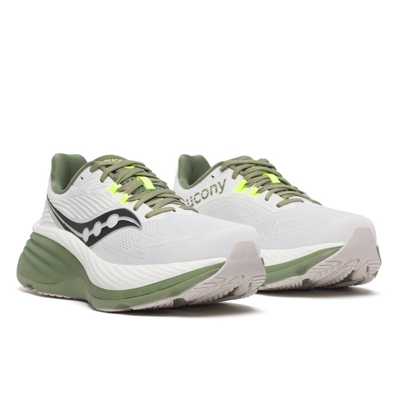 Saucony Men's Hurricane 24 - White/Olivine