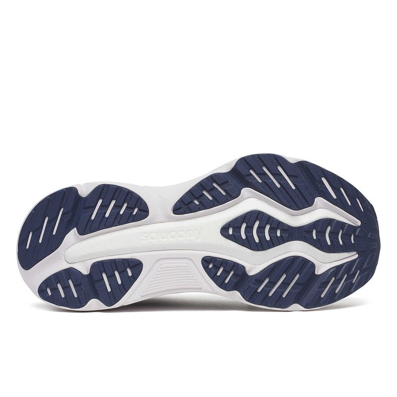 Saucony Men's Hurricane 25 Running Shoes - Flint/Navy – Seliga Shoes