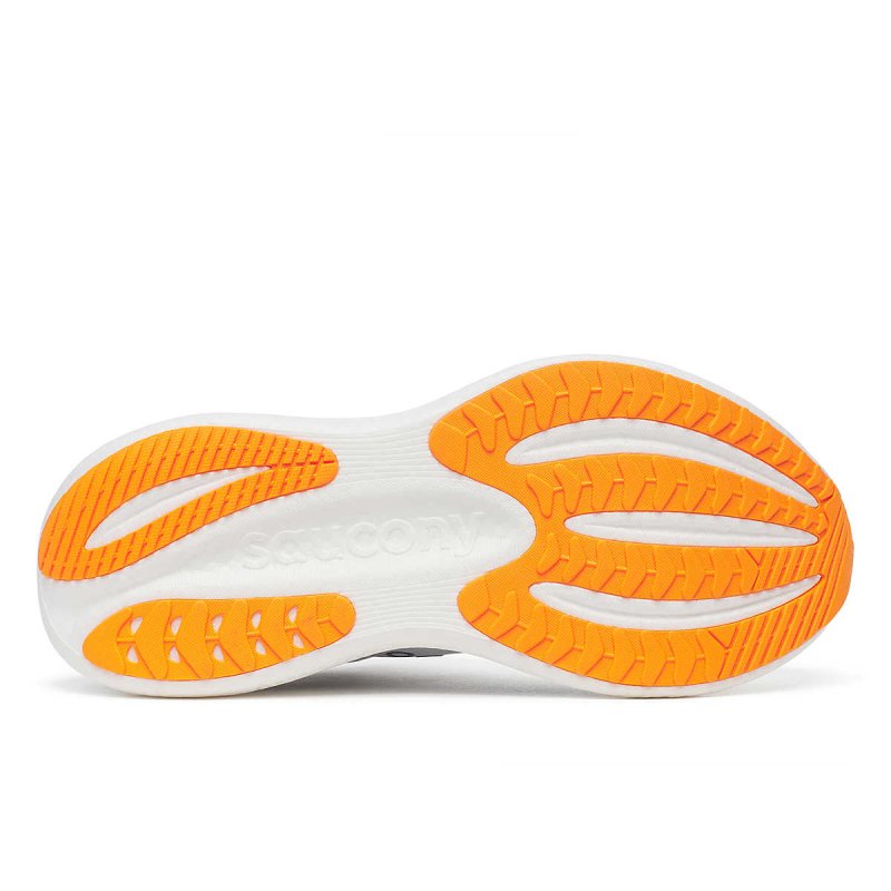 Saucony Men's Triumph 23 Running Shoes - White/Azurite – Seliga Shoes