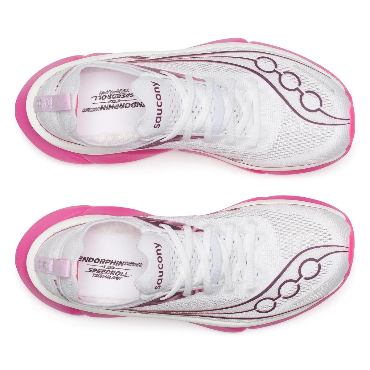 Saucony Unisex Endorphin Elite 3 Racing Shoes - White/Eggplant