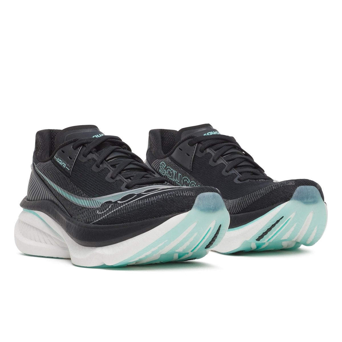 Running Azura Endorphin Women's Saucony サッカニー 黒ブラック 25cm AZURA ENDORPHIN Saucony Shoes Black/Aqua - スパイク・シューズ