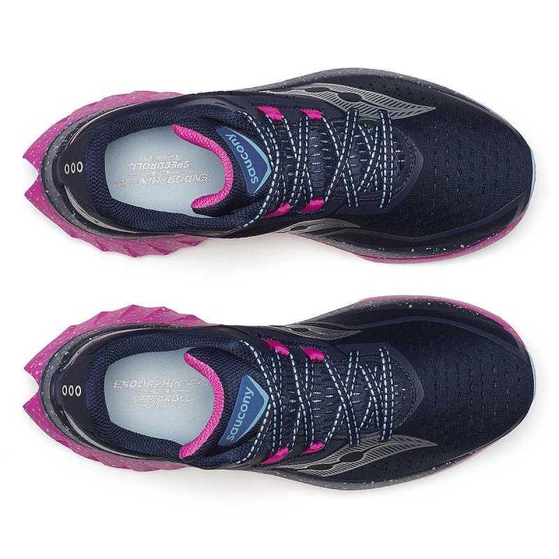 Saucony Women's Endorphin Speed 4 - Navy/Fuchsia