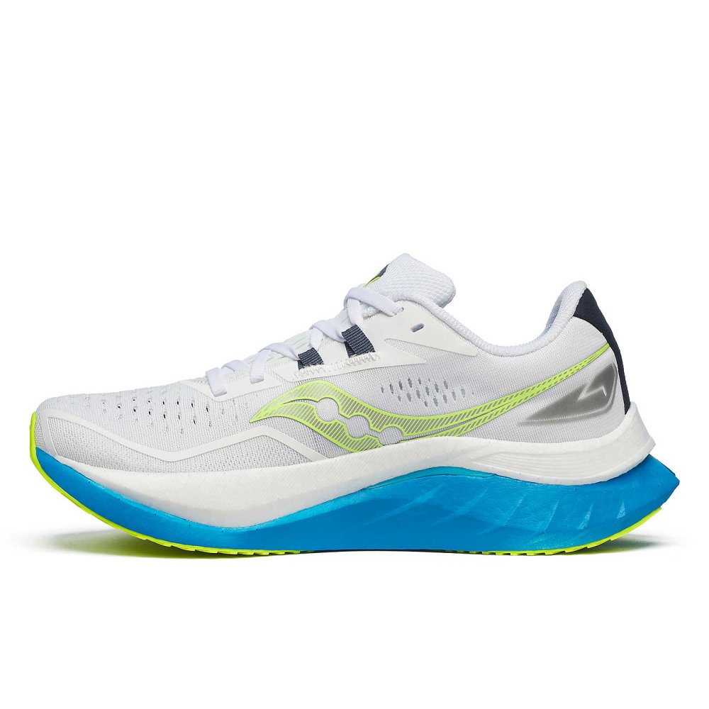 Saucony Women's Endorphin Speed 4 - White/Viziblue