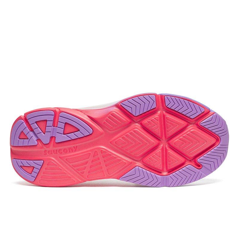 Saucony Women's Guide 18 Running Shoes - White/Crocus – Seliga Shoes