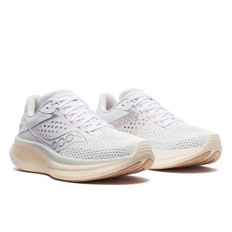 Saucony Women's Ride 17 - White/Pearl