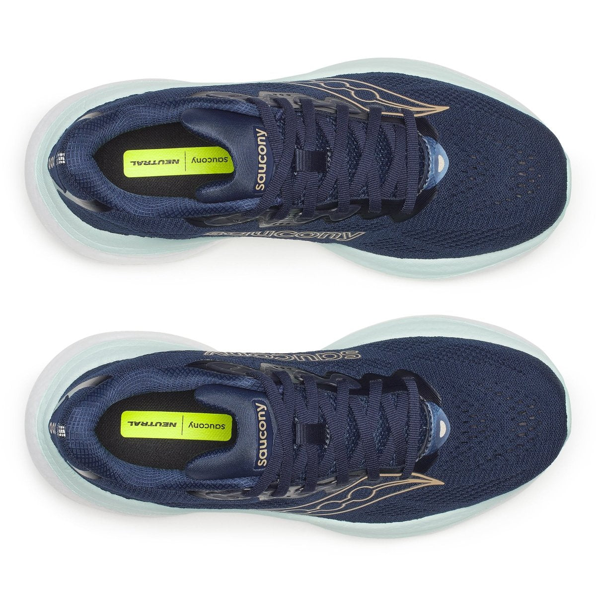 Saucony Women's Ride 19 Running Shoes - Navy/Aqua
