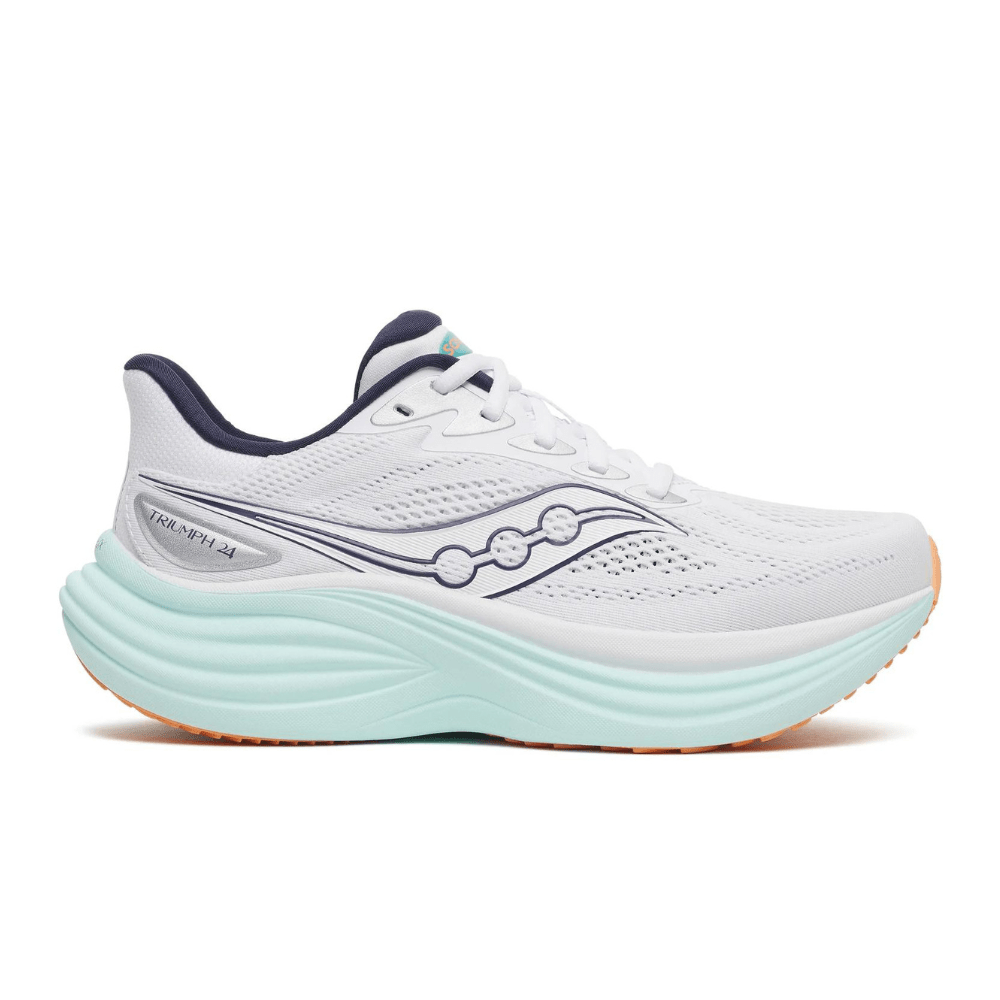 Saucony Women's Triumph 24 Running Shoes - White/Spa
