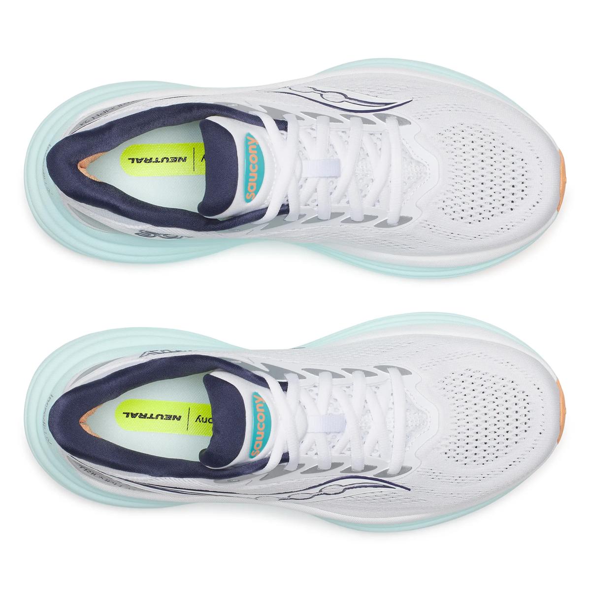 Saucony Women's Triumph 24 Running Shoes - White/Spa