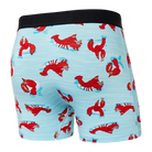 SAXX Men's Ultra Boxer Brief Underwear - Lobster Lounge - Aqua