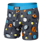 SAXX Men's Vibe Boxer Brief Underwear - Balls to the Walls - Black