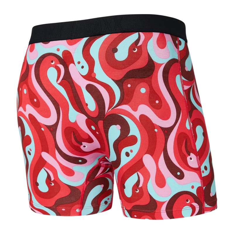 SAXX Men's Vibe Boxer Brief Underwear - Lava Lamp Flamingo - Multi