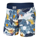 SAXX Men's Vibe Boxer Brief Underwear - Winter Skies - Navy