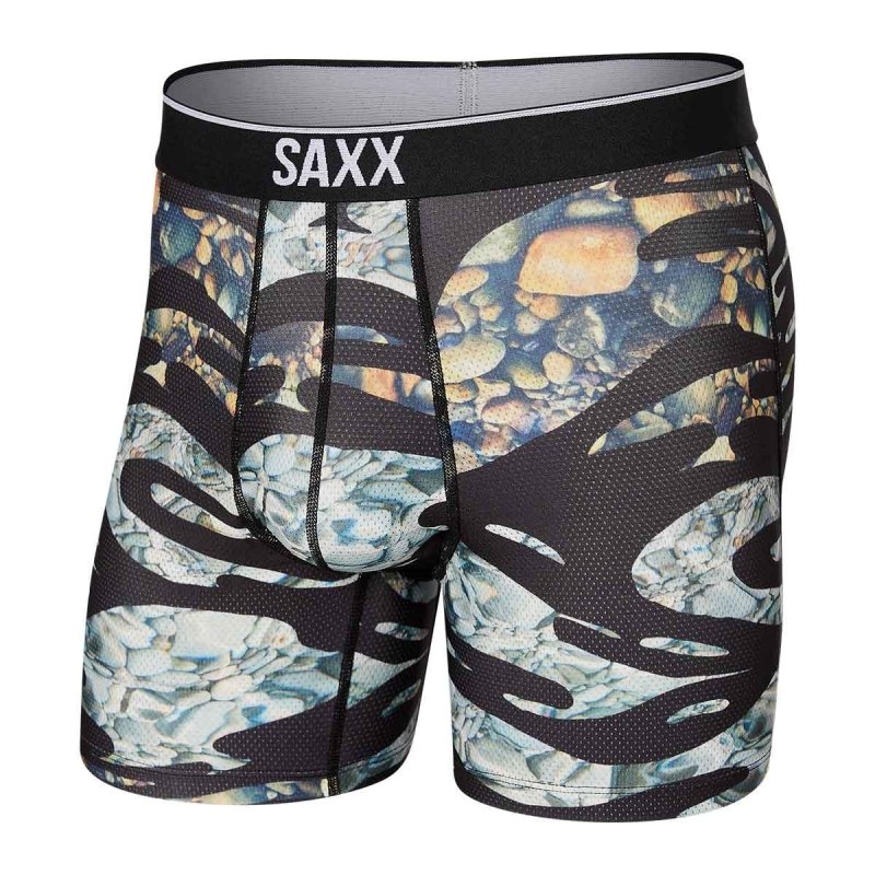 SAXX Men's Volt Boxer Brief Underwear - Ripple Camo