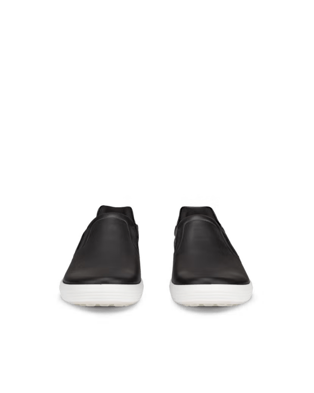 Ecco Women's Soft 7 Slip - On - Black/Patent Black