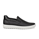 Ecco Women's Soft 7 Slip - On - Black/Patent Black