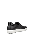 Ecco Women's Soft 7 Slip - On - Black/Patent Black
