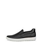 Ecco Women's Soft 7 Slip - On - Black/Patent Black