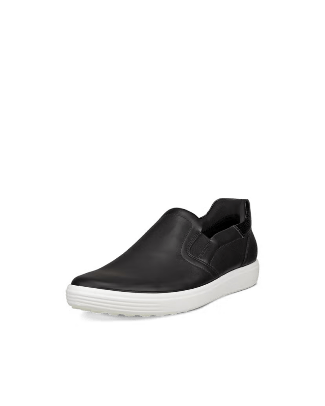 Ecco Women's Soft 7 Slip - On - Black/Patent Black