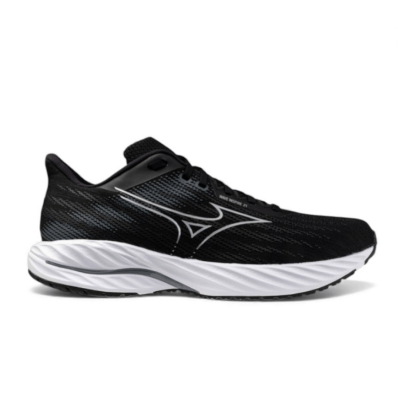 Mizuno Men's Wave Inspire 21 - Black/Silver – Seliga Shoes