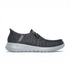 Skechers Men's GO WALK Max Free Hands Slip - Ins - Charcoal/Black