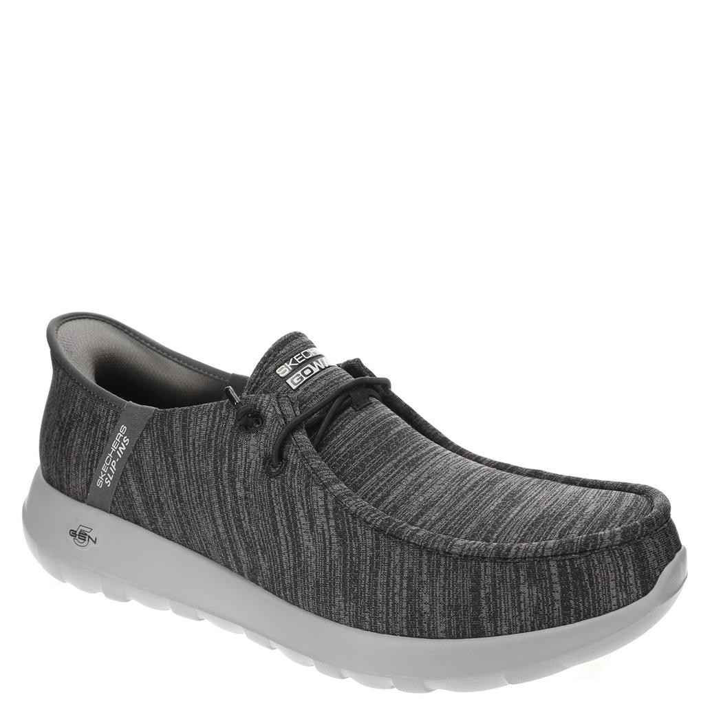 Skechers Men's GO WALK Max Free Hands Slip - Ins - Charcoal/Black