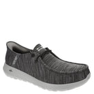 Skechers Men's GO WALK Max Free Hands Slip - Ins - Charcoal/Black