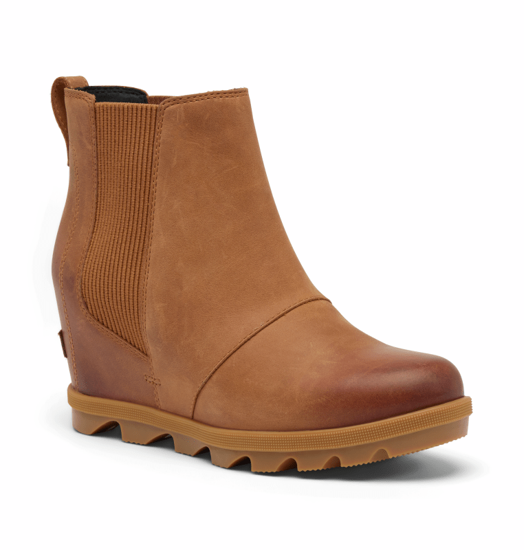 Seliga ShoesSorel Women's Joan Rhapsody Chelsea Wedge - Velvet Tan/Gum