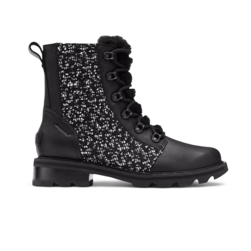 Sorel Women's Lennox Lace Cozy Waterproof Boot Black – Seliga Shoes