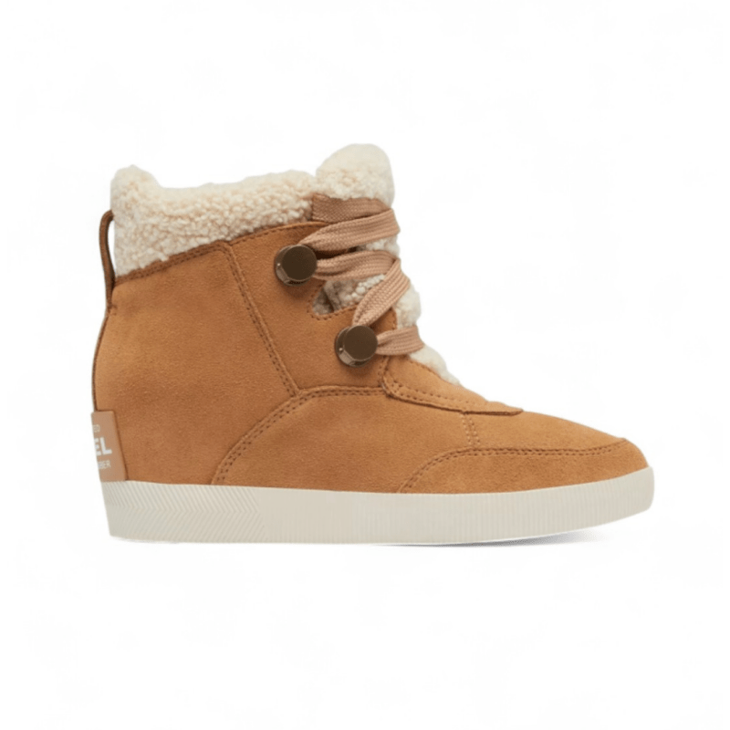 Sorel Women's Out N About Cozy Waterproof Wedge Tawny Buff/Sea