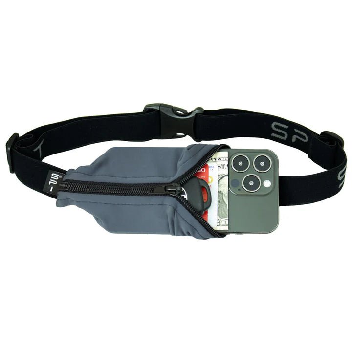 SPIbelt Original Running Belt - Anthracite/Black Zipper